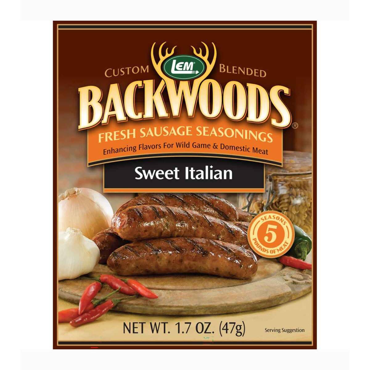 LEM Products Backwoods Sweet Italian Fresh Sausage Seasoning - 1.7oz - 1.7oz LEM Products Backwoods Sweet Italian Fresh Sausage Seasoning - 1.7oz - 1.7oz