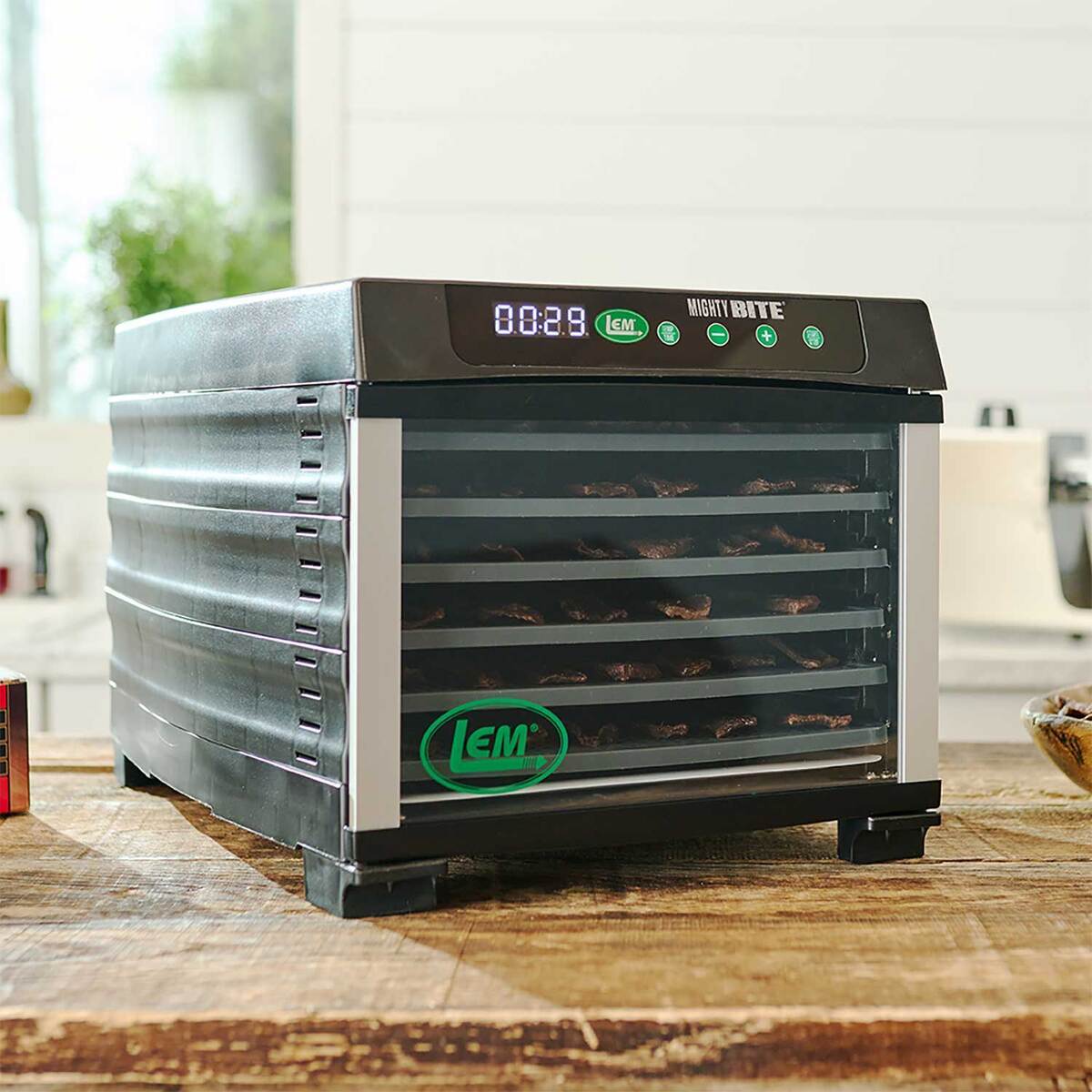 LEM Products MightyBite 6-Tray Dehydrator - 800 Watts - Black LEM Products MightyBite 6-Tray Dehydrator - 800 Watts - Black