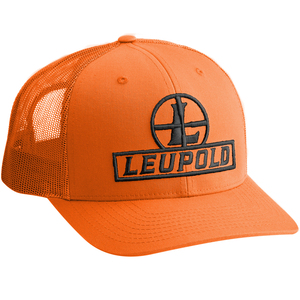 Leupold Blaze Orange Reticle Trucker Hat Leupold Blaze Orange Reticle Trucker Hat