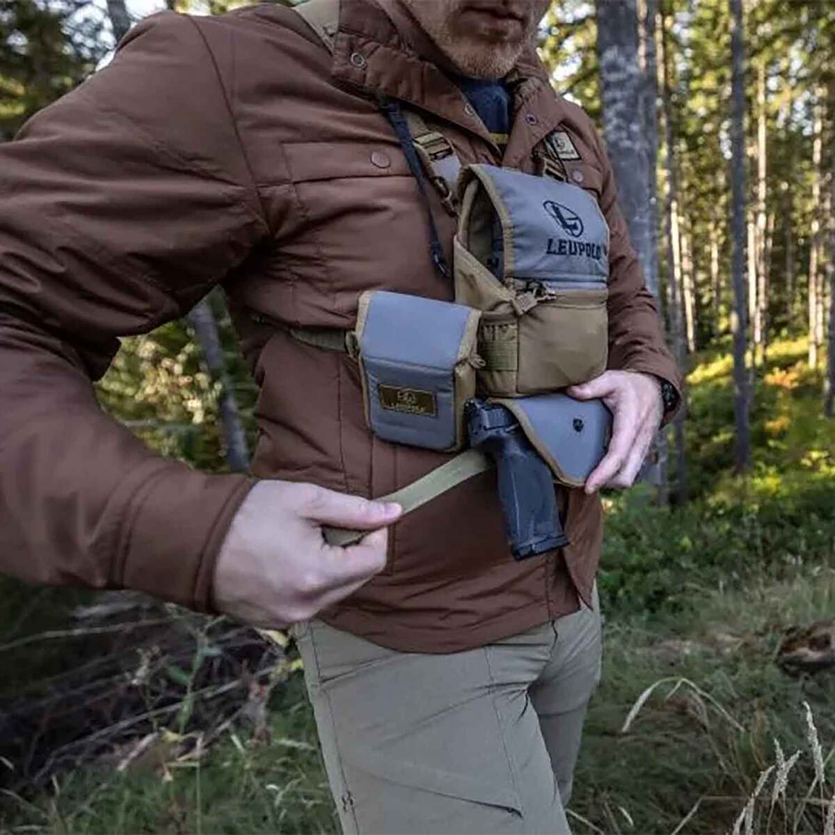 Leupold Pro Guide Semi Auto Outside the Waist Band Holster - Gray Leupold Pro Guide Semi Auto Outside the Waist Band Holster - Gray