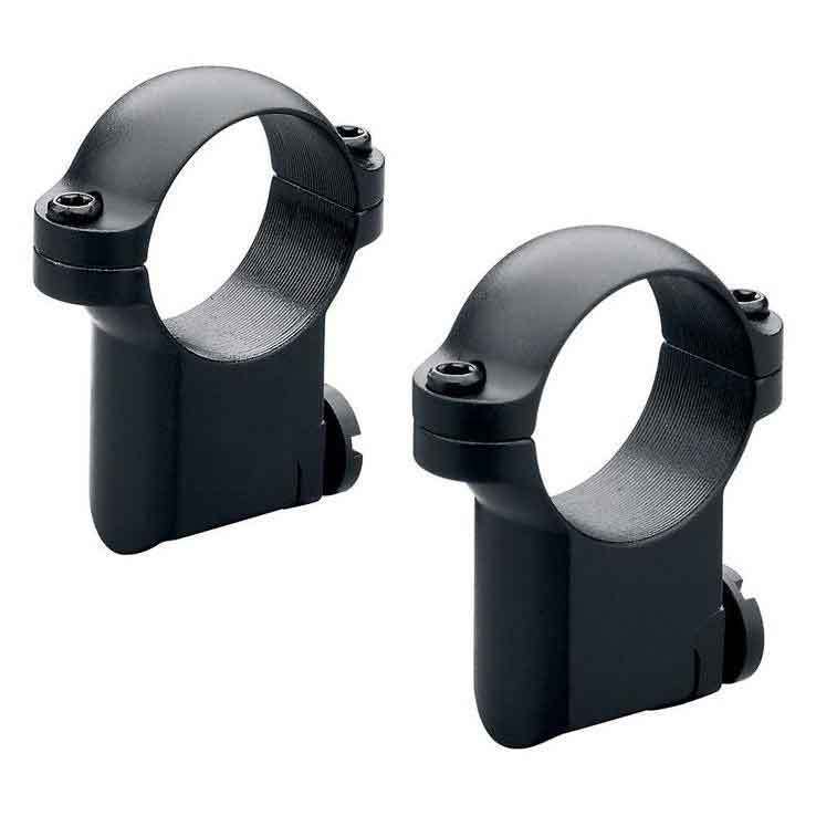 Gloss Ruger Rings Leupold Ruger M77 1-in High Rings - Gloss - Black | Sportsman's Warehouse
