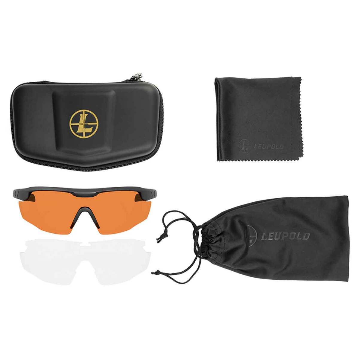 Leupold Sentinel Sunglasses - Matte Black/Orange - Adult Leupold Sentinel Sunglasses - Matte Black/Orange - Adult
