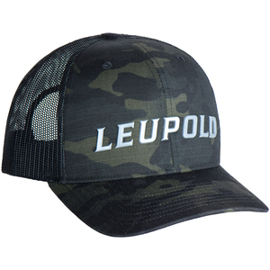 Leupold Wordmark Trucker Hat - Multicam Black