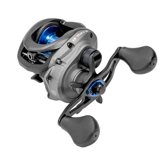 Lew’s American Hero Baitcast Casting Reel – Gray/Black/Blue 32mm