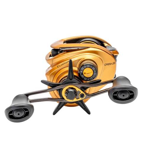 Lew’s Custom Pro Baitcast Casting Reel – Gold/Black 30mm