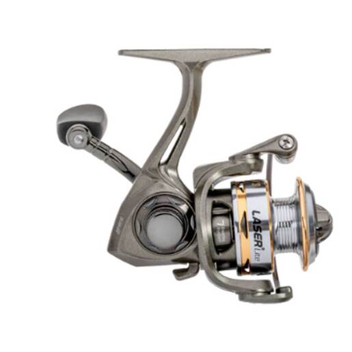 Lew’s Laser Lite Spinning Reel – MetallicGray/Silver/Gold 100
