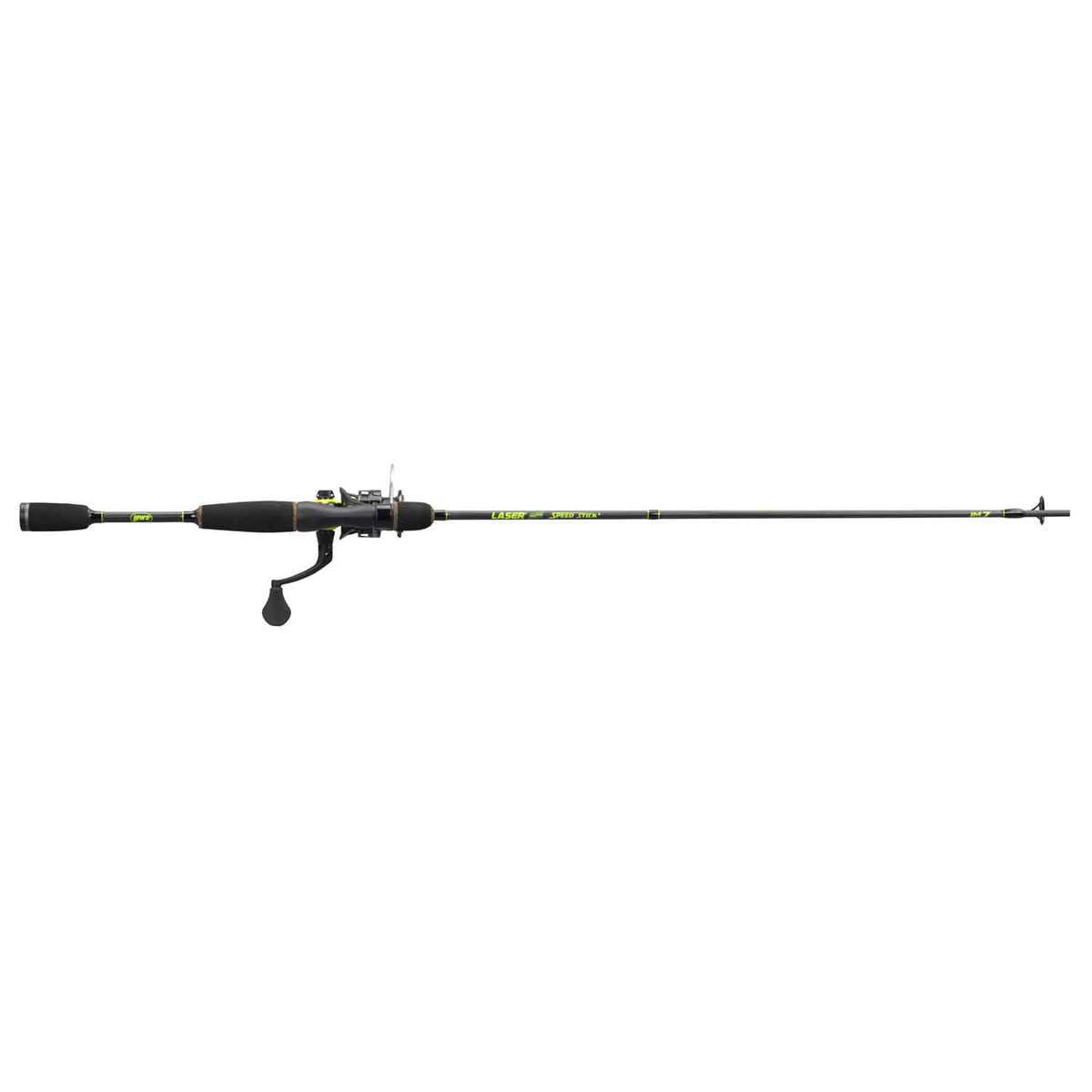 Lew's Laser SS Speed Spinning Rod and Reel Combo - 6ft 6in, Medium Light, 2pc - White Lew's Laser SS Speed Spinning Rod and Reel Combo - 6ft 6in, Medium Light, 2pc - White