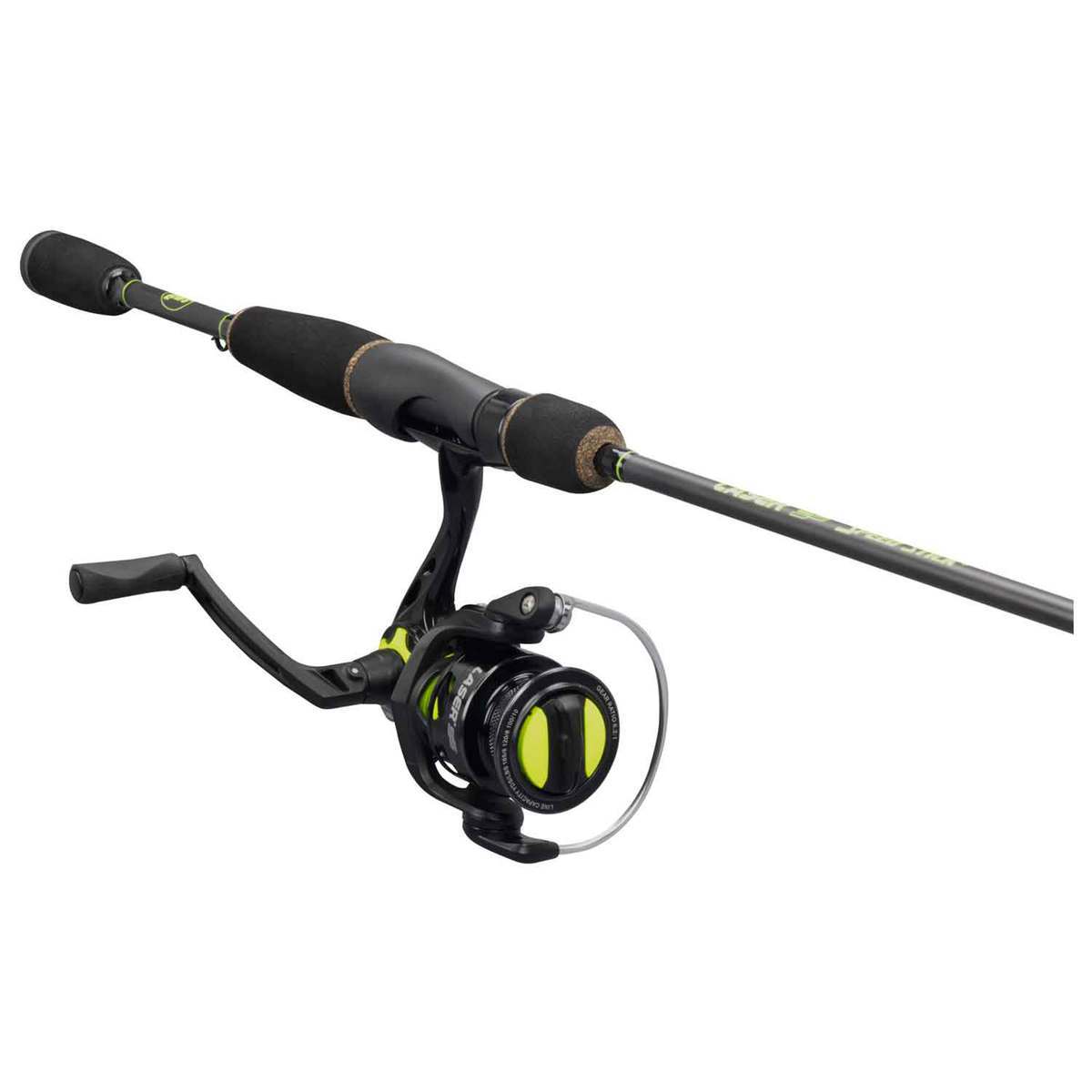 Lew's Laser SS Speed Spinning Rod and Reel Combo - 6ft 6in, Medium Light, 2pc - White Lew's Laser SS Speed Spinning Rod and Reel Combo - 6ft 6in, Medium Light, 2pc - White