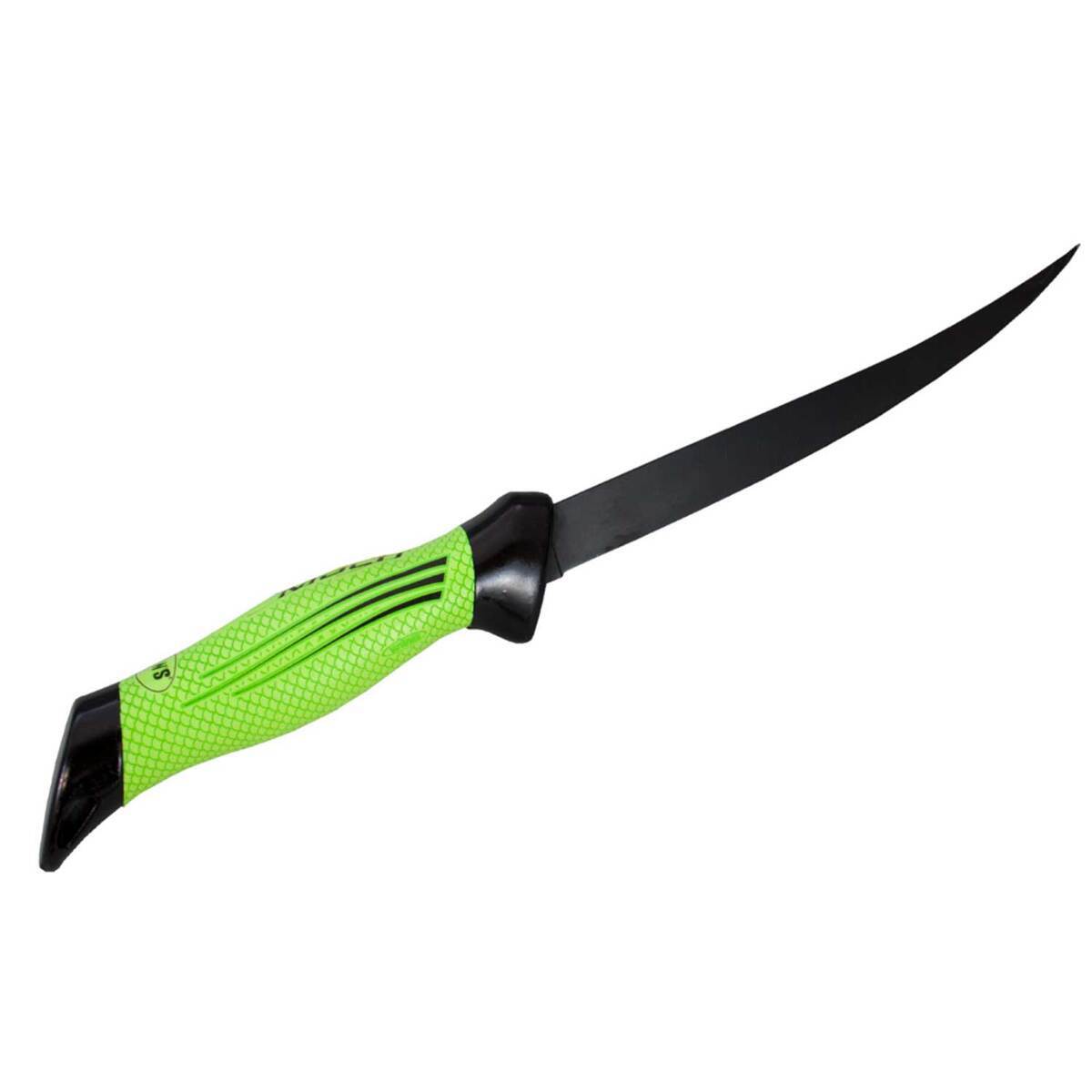 Lew's Mach Speed Filet Knife with Winn Grips -7in - Green Lew's Mach Speed Filet Knife with Winn Grips -7in - Green