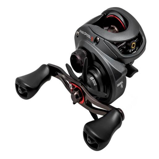 Lew's Speed Spool RX Baitcast Reel - Black/Red 34mm