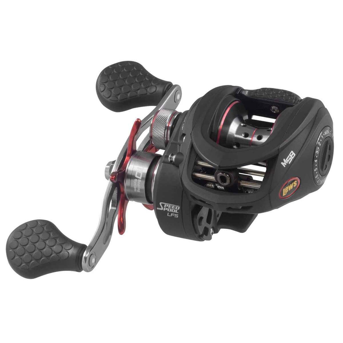 Lew's Tournament MP Speed Spool Low Profile Casting Reel - Right Retrieve - Red/Black LP Lew's Tournament MP Speed Spool Low Profile Casting Reel - Right Retrieve - Red/Black LP