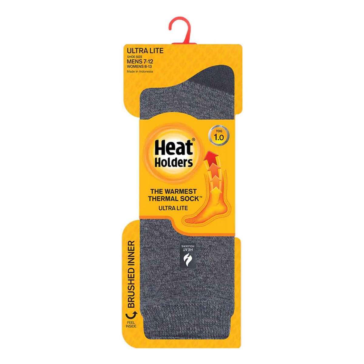 Heat Holders Men's Twist Ultra Lite Casual Crew Socks - Charcoal - L - Charcoal L Heat Holders Men's Twist Ultra Lite Casual Crew Socks - Charcoal - L - Charcoal L