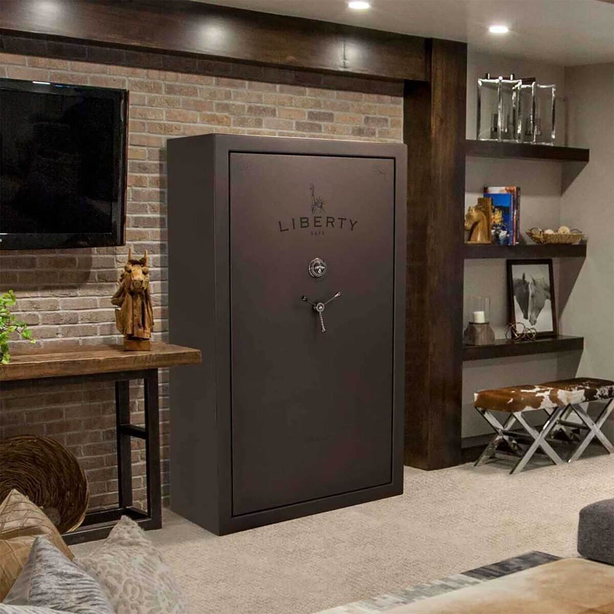 Grey Safe Liberty Safes Centurion 24 Deluxe Gun Safe - Gray | Sportsman's Warehouse