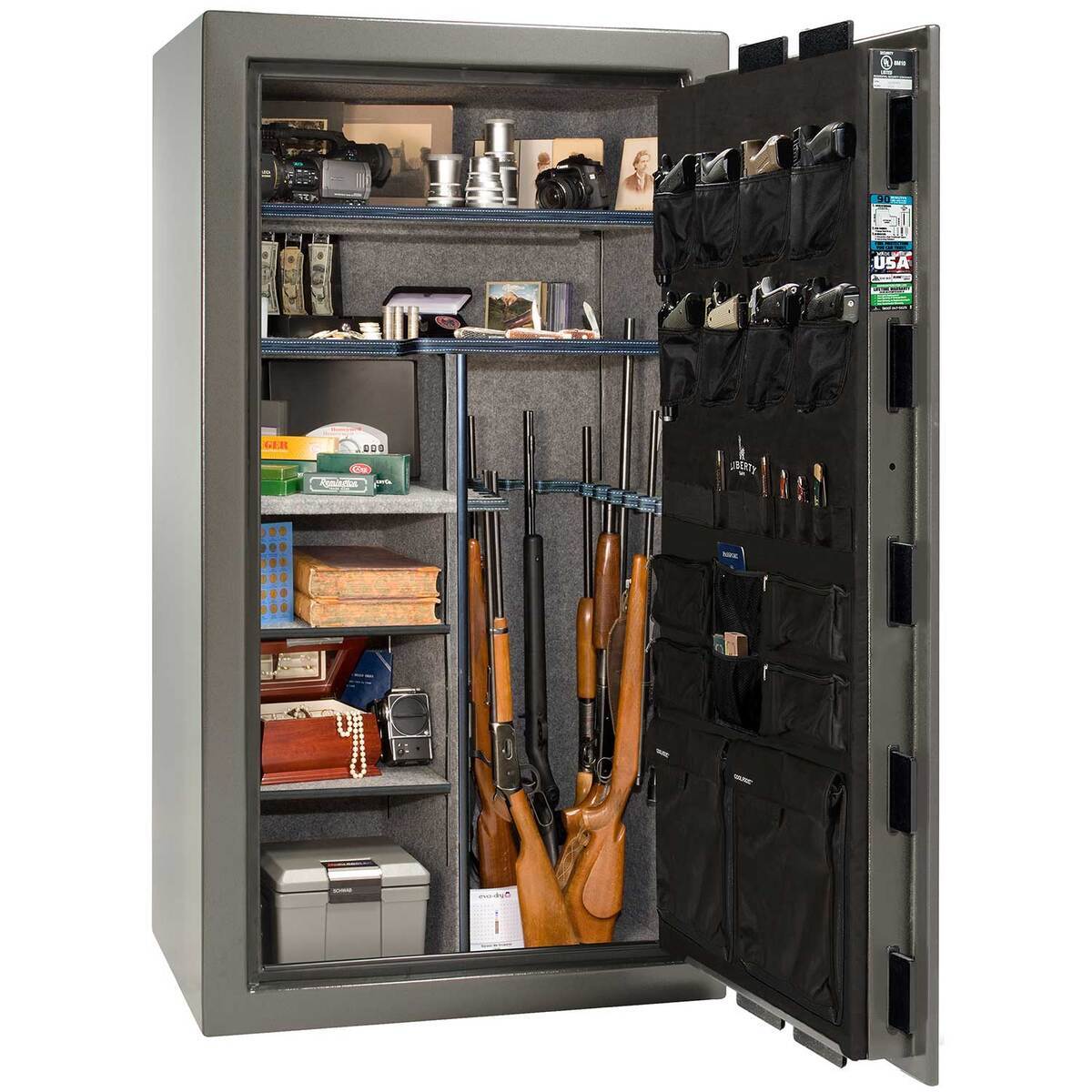 Liberty Safes Eagle 44 Gun Safe - Gray - Gray Liberty Safes Eagle 44 Gun Safe - Gray - Gray