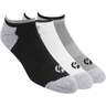 Life Fitness Men's No Show 6 Pack Casual Socks - Black/White/Gray - L - Black/White/Gray L