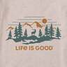 Life Is Good Deer Scenic Crusher Short Sleeve Casual Shirt - Heather Almond - XXL - Heather Almond XXL