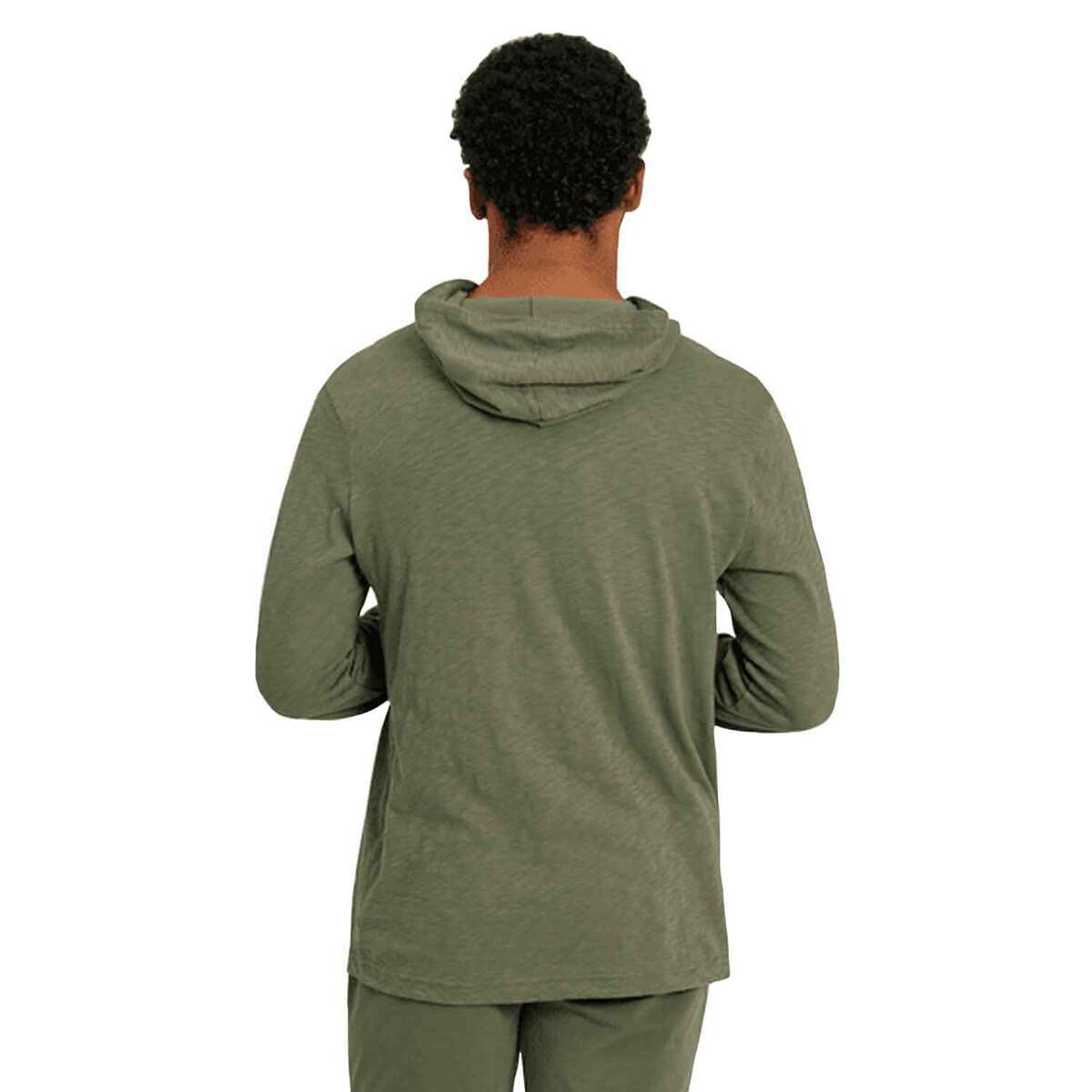 Life Is Good Men's Deer Scenic Textured Slub Casual Hoodie Life Is Good Men's Deer Scenic Textured Slub Casual Hoodie