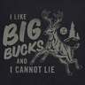 Life Is Good Men's I Like Big Bucks Short Sleeve Casual Shirt - Jet Black - XXL - Jet Black XXL