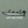 Life Is Good Men's Just Add Water Bass Boat Short Sleeve Casual Shirt