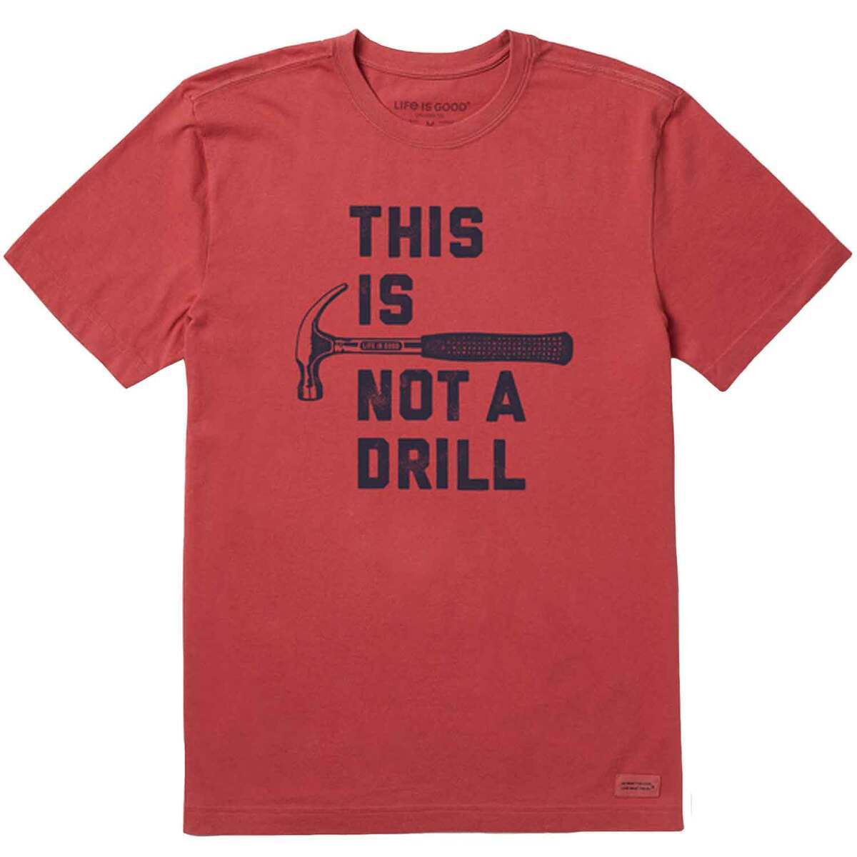 Life Is Good Men's This Is Not A Drill Short Sleeve Casual Shirt ...