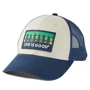 Life Is Good Men's Tree Patch Hard Mesh Back Trucker Hat