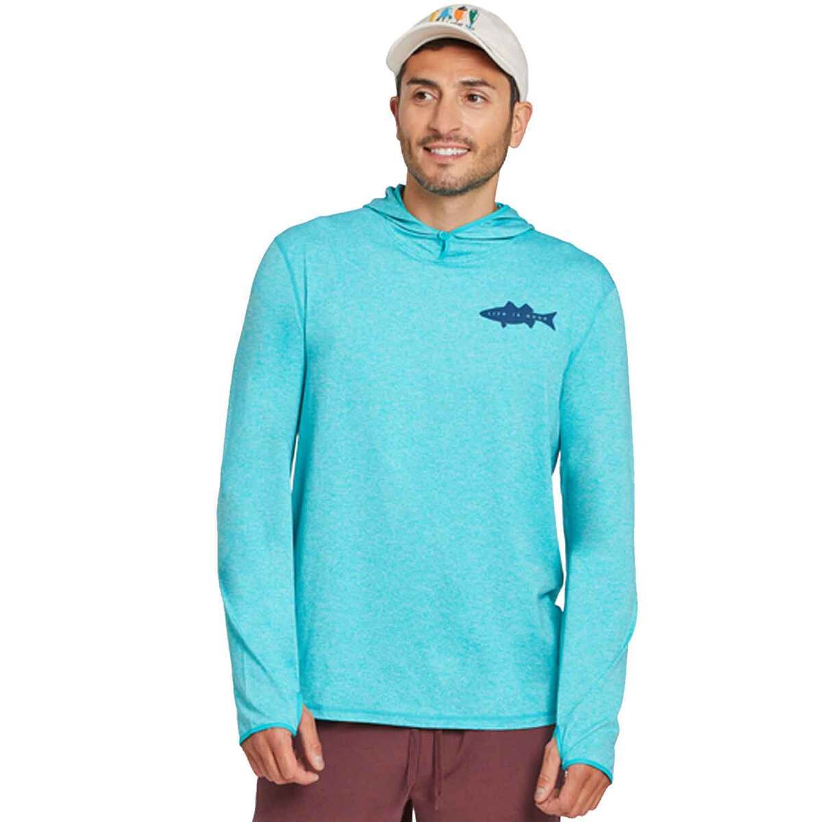 Life Is Good Men's WTF Active Long Sleeve Fishing Hoodie Life Is Good Men's WTF Active Long Sleeve Fishing Hoodie