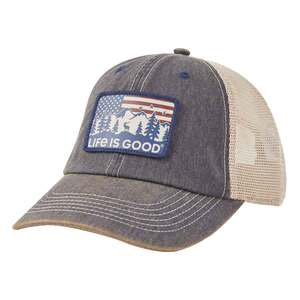 Life Is Good Flag Mountain Scene Old Favorite Adjustable Hat Life Is Good Flag Mountain Scene Old Favorite Adjustable Hat