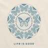 Life Is Good Women's Butterfly Coin Casual Sweatshirt
