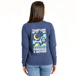 Life Is Good Women's Camp Like A Mother Crusher Long Sleeve Shirt