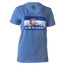 Life Is Good Women's Colorado Flag Crusher Short Sleeve Shirt - Blue - S - Blue S