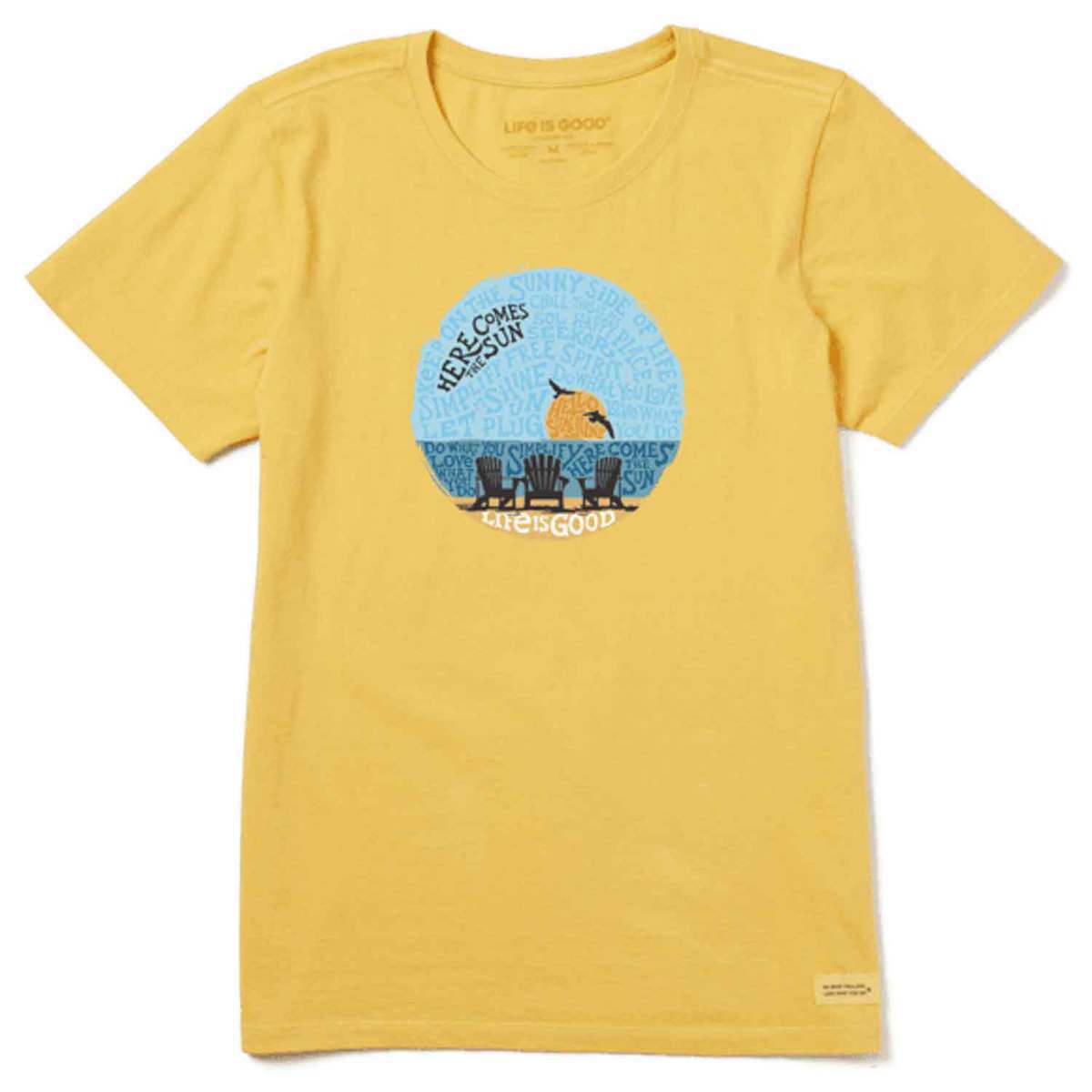 Life Is Good Women's Sunset Chairs Short Sleeve Shirt Life Is Good Women's Sunset Chairs Short Sleeve Shirt