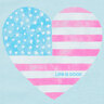 Life Is Good Women's Watercolor Flag Heart High-Low Crusher Tank - Beach Blue - S - Beach Blue S
