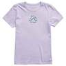 Life Is Good Women's Wave Curl Short Sleeve Casual Shirt - Lilac Purple - XL - Lilac Purple XL