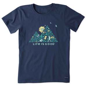 Life Is Good Women's Wildflower Hike Lite Short Sleeve Shirt Life Is Good Women's Wildflower Hike Lite Short Sleeve Shirt