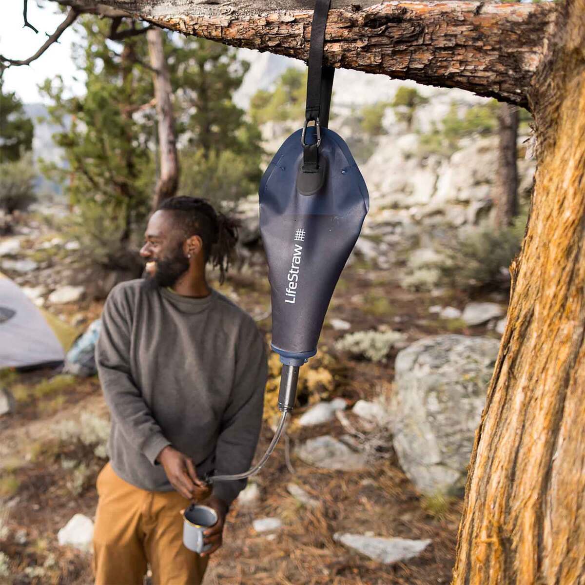 LifeStraw Peak Series Gravity Water Filter - Dusty Mountain Blue LifeStraw Peak Series Gravity Water Filter - Dusty Mountain Blue