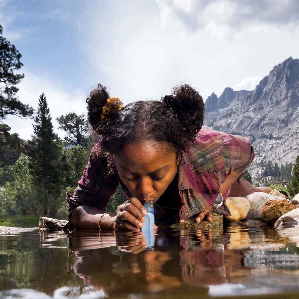 LifeStraw Peak Series Personal Straw Water Filter - Dusty Mountain Blue LifeStraw Peak Series Personal Straw Water Filter - Dusty Mountain Blue