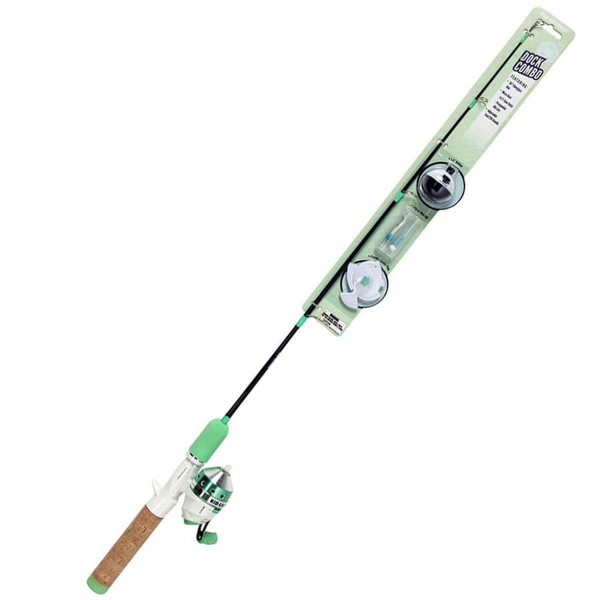 Lil Anglers Mint Spincast Dock Youth Combo - 34in - Mint Green Lil Anglers Mint Spincast Dock Youth Combo - 34in - Mint Green