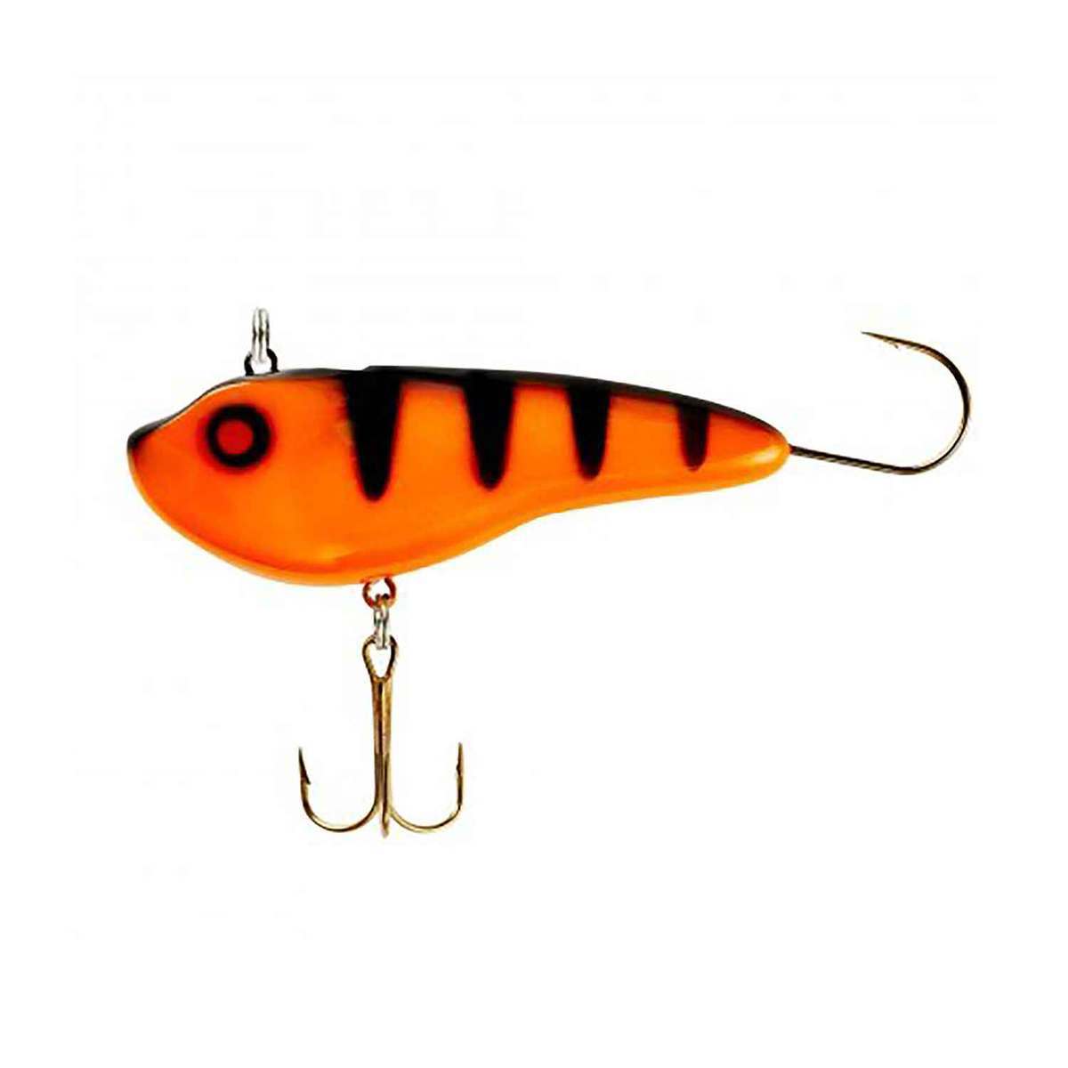 Lindy Glow Streak Ice Fishing Lure - Orange Perch, 1/2oz, 2.5in