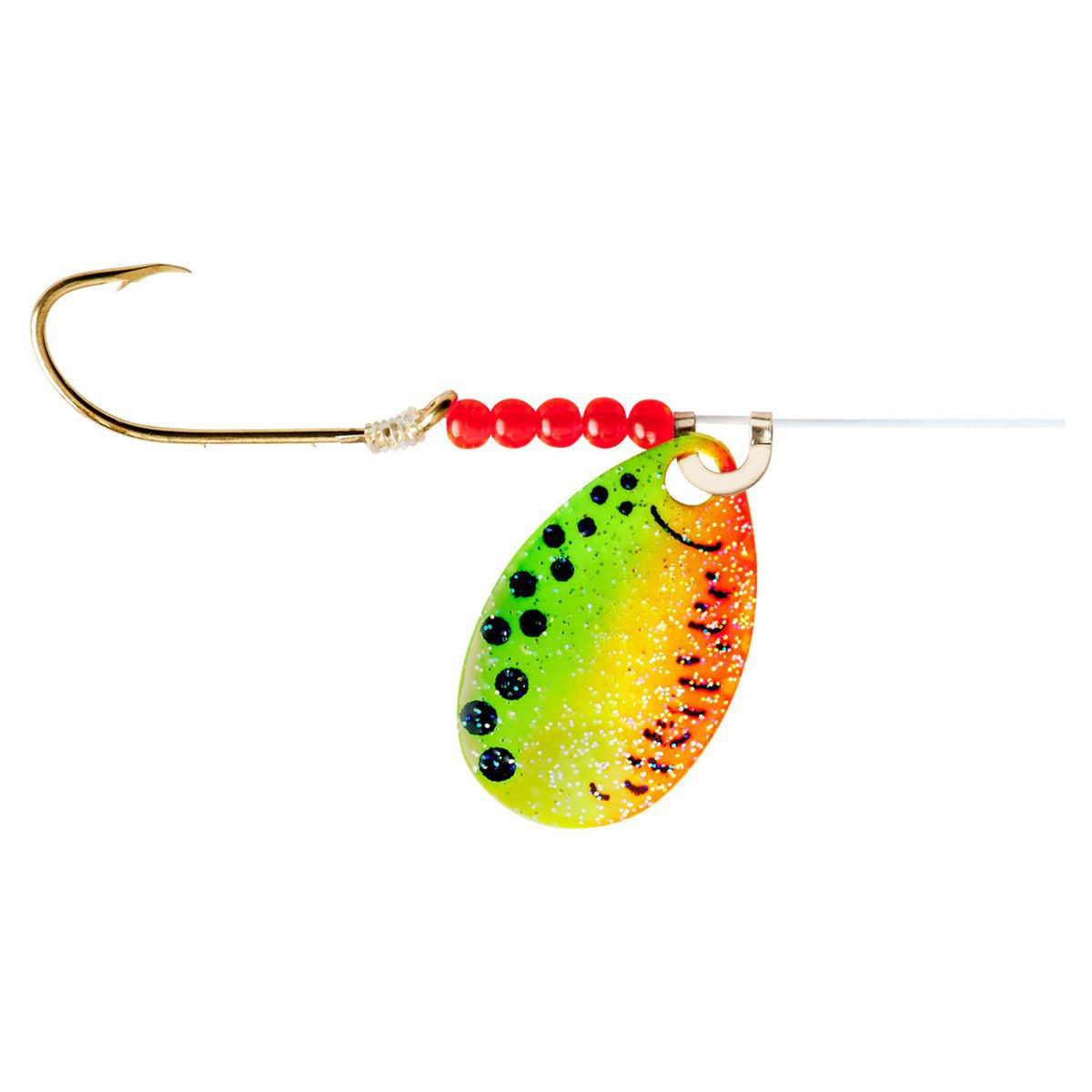 Lindy Little Joe Red Devil Spinner Lure Rig - Fire Tiger, Sz 4 Hook/Sz ...