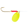Lindy Little Joe Red Devil Spinner Lure Rig - Hot Yellow, Sz 4 Hook/Sz 3 Blade, 36in - Hot Yellow Sz 4 Hook/Sz 3 Blade