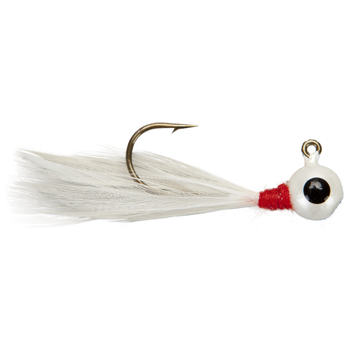 Lindy Little Nipper Feather Jig - White, 1/16oz, 2pk - White Lindy Little Nipper Feather Jig - White, 1/16oz, 2pk - White