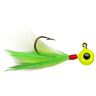 Lindy Little Nipper Feather Skirted Jig - Chartreuse/Lime, 1/32oz, 2pk - Chartreuse/Lime