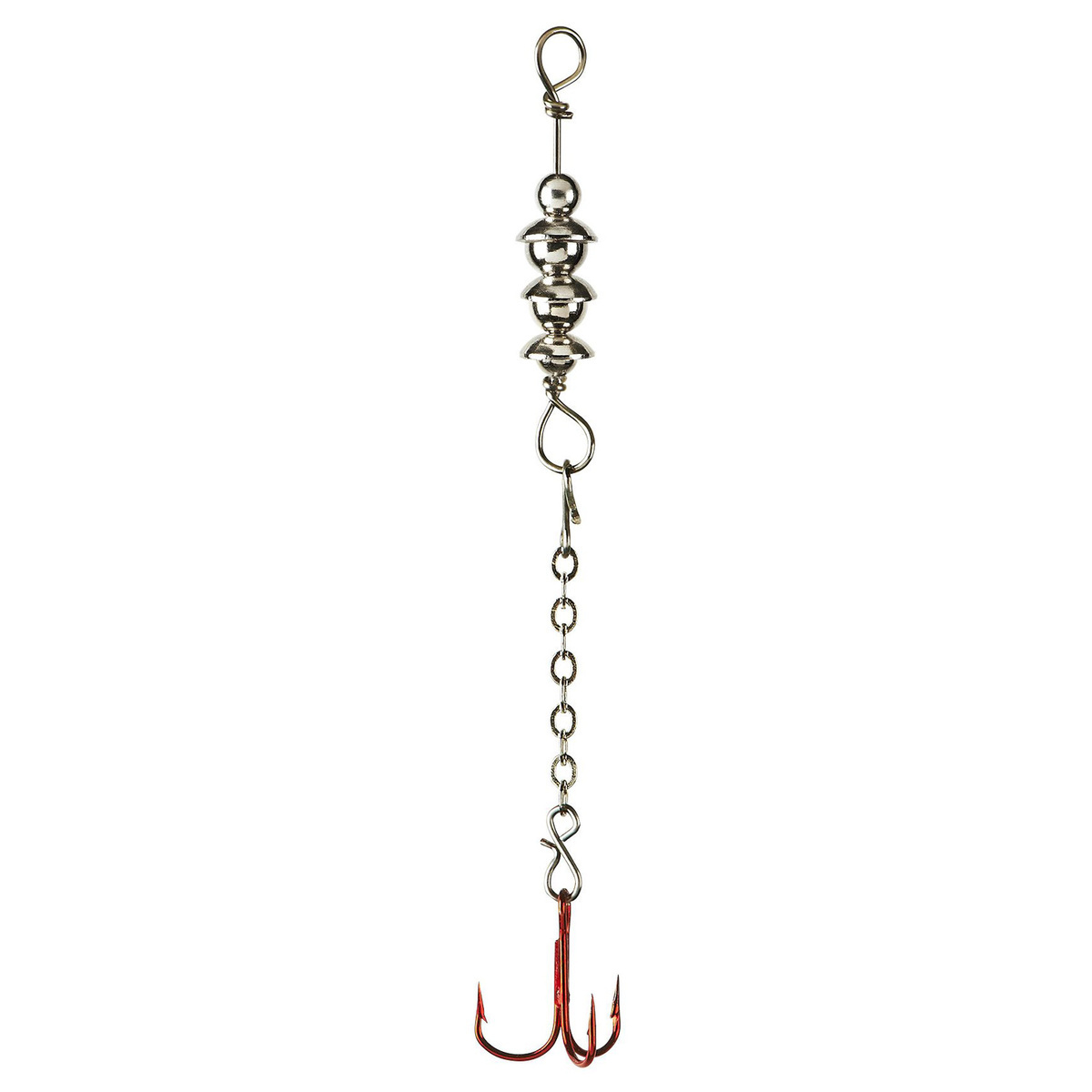 Lindy Perch Talker Ice FIshing Chain Dropper Hook - Shiner, 1/16oz ...
