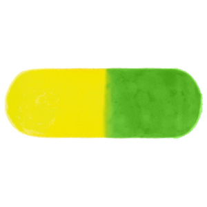 Lindy Snell Floats Lure Component - Green/Yellow