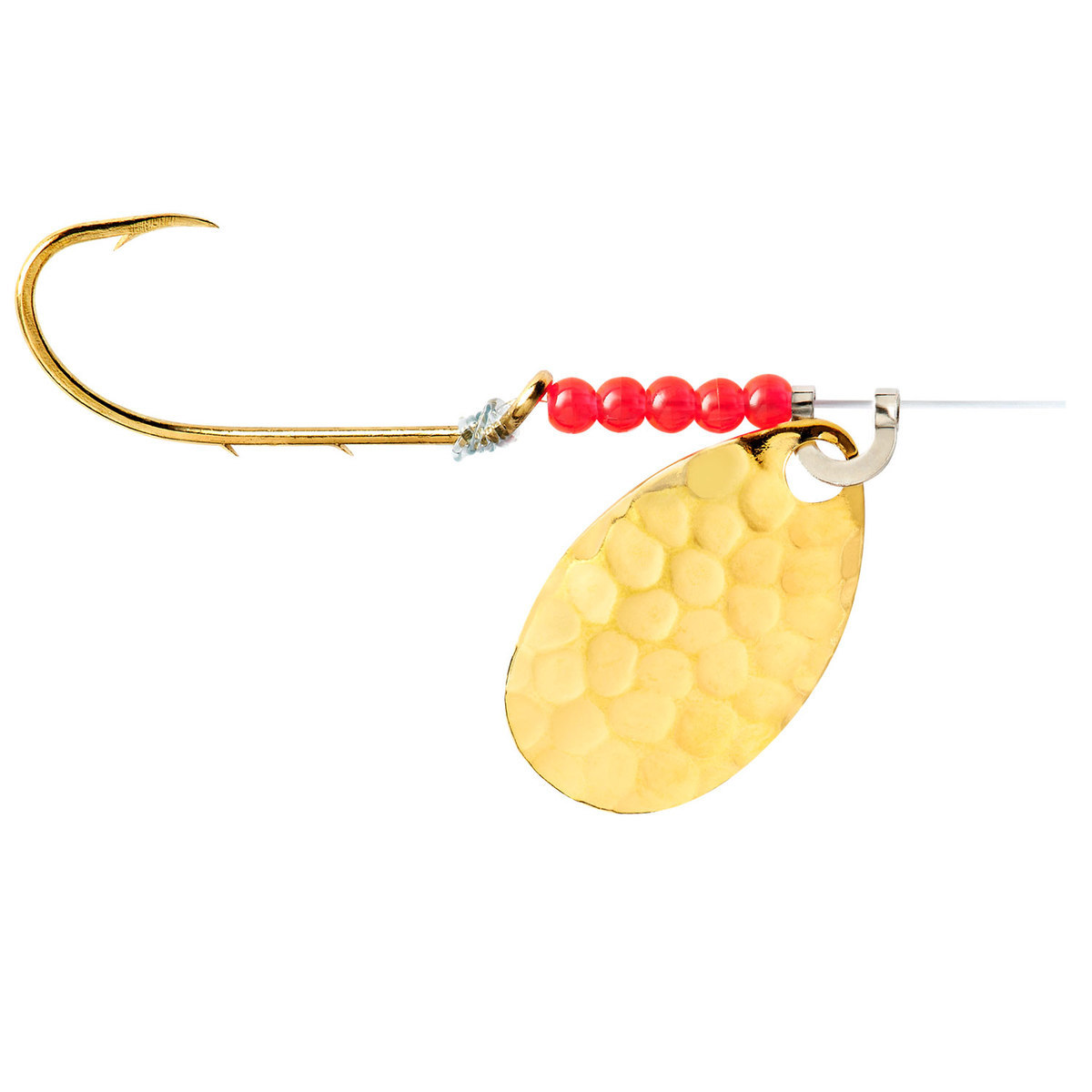 Lindy Walleye Spinner Lure Rig - Hammered Gold - Hammered Gold ...