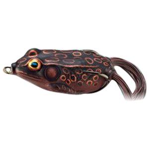 Live Target Hollow Body Frog Soft Hollow Body Frog - Brown/Maroon, 3/4oz, 2-5/8in