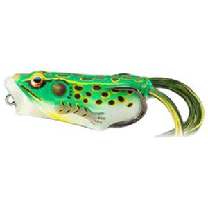 Live Target Popper Frog - Fluorescent Green/Yellow, 2-1/2in