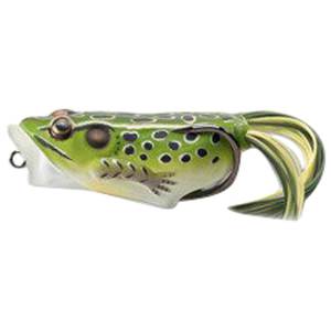 Live Target Popper Frog - Green/Yellow, 2-1/2in