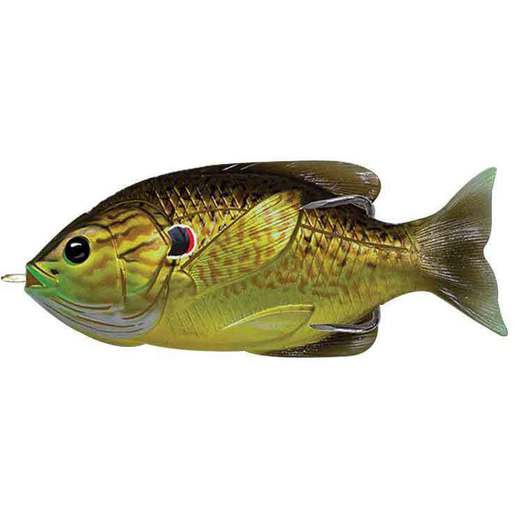 Live Target Sunfish Hollow Body Topwater Soft Bait NaturalGreen Bluegill Soft Baits