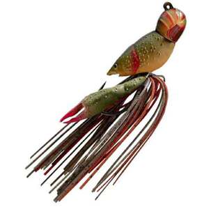 LIVETARGET Hollow Body Craw Soft Craw Bait - Brown/Red, 2in, 3/4oz